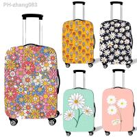 Daisy Print Luggage Cover Marguerite Pattern Women Men Anti-dust Suitcase Protective Covers Elastic Trolley Travel Case Covers