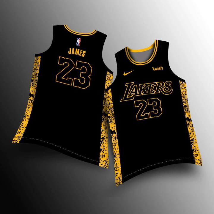 OFFICIAL NIKE L.A LAKERS BLACK MAMBA JERSEY LEBRON JAMES #23