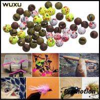 WUXU 20Pcs/lot ของใหม่ ที่มีคุณภาพสูง อุปกรณ์ตกปลาสำหรับตกปลา ดีไซน์สวยดี บินผูกวัสดุ ลูกปัดเจาะรู ลูกปัดทังสเตนทังสเตน โลหะผสมทังสเตนอัลลอยด์