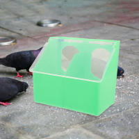 Zecetim เครื่องป้อนนกพิราบแบบแขวนได้ Multi-Grid Pigeon กล่องเก็บอาหารกรงนกเครื่องป้อนแบบแขวน