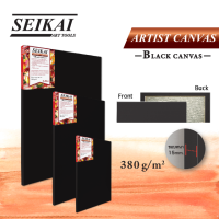 ผ้าใบวาดรูปดำ COTTON 100% SEIKAI ขนาด 40x60 ซม.