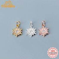 Trustdavis แฟชั่น925เงินสเตอร์ลิงแท้3 Colour Star CZ จี้ห้อยคอน่ารักแฮนด์เมด DIY อุปกรณ์เสริมขายส่งเครื่องประดับ HY234