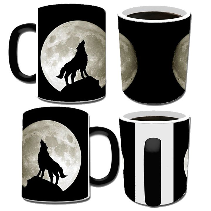 drop-shipping-1pcs-350ml-new-moon-wolf-temperature-color-changing-mug-magic-heat-sensitive-coffee-milk-cup-novelty-birthday-gift