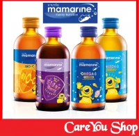 (ราคา 1 ขวด 120ml) Mamarine kids omega3 / Mamarine Bio C /มามารีนคิดส์ สีม่วง มามารีน โอเมก้า3 มามารีน สีส้ม มามารีนสีม่วง บำรุงสมอง mamarine dha
