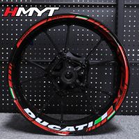 Motorcycle wheel rim sticker Reflective waterproof personalized refit Decorative Stripe hub decal for Ducati diavel 1260 1260s