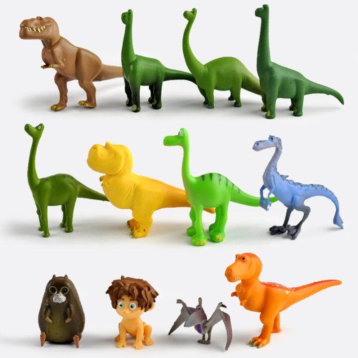 12pcs/set 37CM The Good Dinosaur Action Figures PVC Cliff Forrest