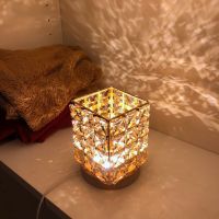 Diamond Table Lamp Decoration Desk Lamps for Bedroom Bedside Bar Crystal Lighting Fixtures Gift LED Night Light