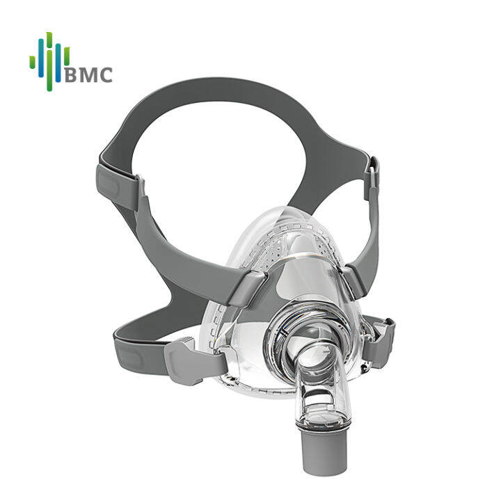 Full face mask with headgear for anti snoring apnea sleep aiding mask