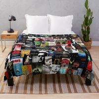 Ready Stock 100 Best Horror Movies of All Time Collage Throw Blanket Blanket For Decorative Sofa Designer Blankets sofa Thin Blanket