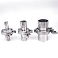 ✎▼ A Set 6 8 10 12 14 16 19 25 32 38 45 51mm Hose Barb x 0.5 1 1.5 2 Tri Clamp SUS 304 316L Stainless Sanitary Fitting Homebrew