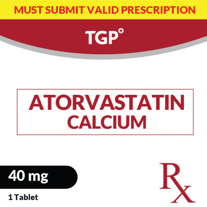 Rx: TGP Atorvastatin Tab 40mg | Lazada PH