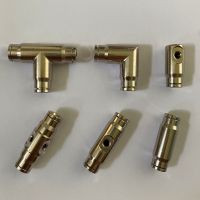 S370 Slip Lock Fitting Tee Connector Elbow Joiner Plug Nickle Material 1/4 Quick Connect Garden Misting System Accessories