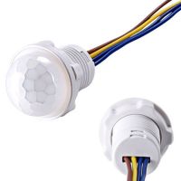 【DT】hot！ 2pcs Closet PIR Sensor Detector 110V 220V Infrared Detection