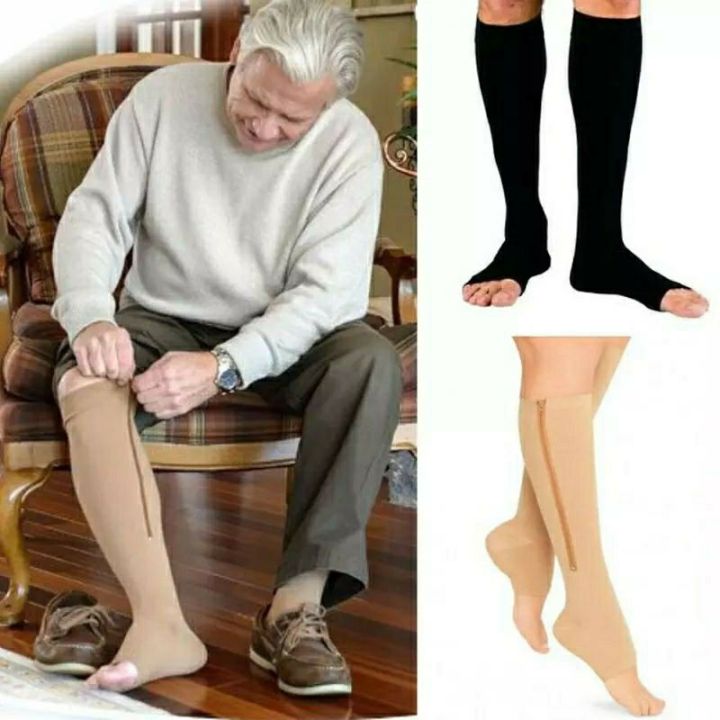 1 Pair With Zipper Compression Socks Foot Pain Relief | Lazada PH