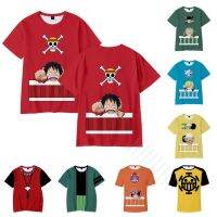 Anime ONE PIECE Cartoon T-Shirt Manga Short Sleeve Tee T-Shirts Cosplay