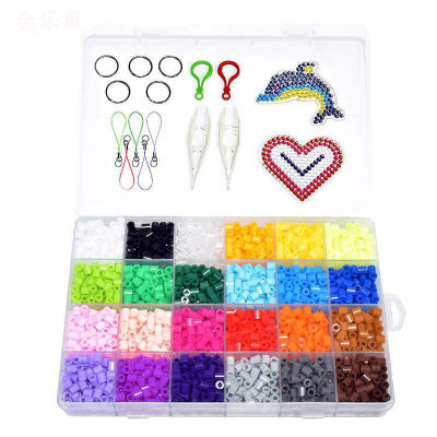 5mm 24 Grid Spelling Beans DIY Puzzle Handmade Toy Puzzle DIY Childrens Puzzle Three-dimensional Puzzle Hama Beads
