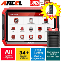 Ancel เครื่องสแกนรหัส DS700 OBD2,เครื่องมือวิเคราะห์ปัญหา OBD 2ระบบสแกนเต็มระบบควบคุมแบบสองทิศทาง