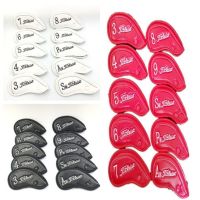 ●❁⊕ Golf iron cover hidden buckle head cover Tetres club protective cover iron group cap set 3 colors