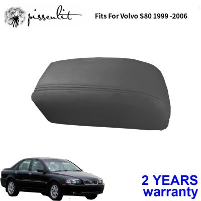 {Automobile accessories} สำหรับ Volvo S80 1999 2000 2001 2002 2003 2004 2005 2006ไมโครไฟเบอร์คอนโซลกลางหนังหุ้มปกป้องที่วางแขน