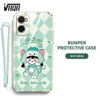 เคส VRQR แฟชั่นเรียบง่ายลายการ์ตูนน่ารักฝาครอบป้องกันซิลิโคนสำหรับ OPPO A36 A76 Ins คุณภาพสูง