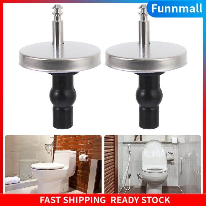 Funnmall 2pcs Stainless Steel Universal Toilet Seat Fixing Screws