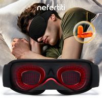 NEFERTITI 3D Sleeping Mask 100% Blackout Eyeshade Soft Breathable Blindfold Night Eye Cover for Women Men Travel Naps Meditation Adhesives Tape