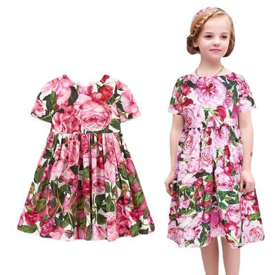 2022 European Style Kids Princess Dresses Teenage Girls Clothing Robe Enfant Fille Child Summer Vestido Party Girls Dresses