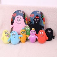 ของเล่นตุ๊กตาผ้ากำมะหยี่ Barbapapa และ Barbamama สำหรับครอบครัวจำนวน9ชิ้นที่หายากใหม่