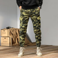 Spot American Tide Brand Dressing Pants MenS Leisure Sports Versatile Camouflage Multi -Pocket Elastic Loose Beam Denim