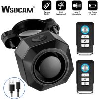 【LZ】☎☇❃  Wsdcam-USB recarregável Bike Alarm Alarmes de Segurança Anti-Roubo Alarme sem fio controle remoto motocicleta bicicleta aviso Bell