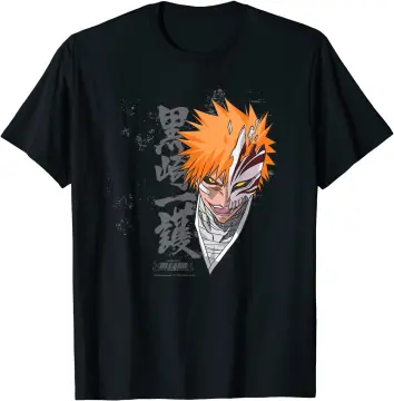 Buy Mens Black Anime Bleach Ichigo Graphic Printed Oversized Tshirt for  Men Online at Bewakoof