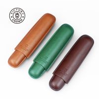 ✺ Leather Cigar Tube Portable Humidor Waterproof Cigar Tube Holder Travel Moisturizing Cigars Accessories