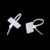 100Pcs/lot Plastic Nylon Mark Tags Label Sticker Cable Zip Ties RJ45 RJ12 Releasable Nylon Cable ties Wire Organiser Wholesale