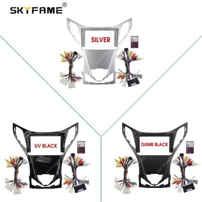 SKYFAME Car Frame Fascia Adapter Canbus Box Android Big Screen Radio Fitting Panel Kit For Hyundai Azera