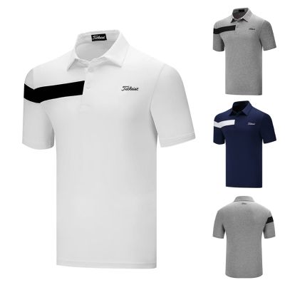 Golf clothing mens short-sleeved T-shirt breathable quick-drying loose POLO shirt sports top jersey Malbon Le Coq W.ANGLE PEARLY GATES  Scotty Cameron1 Amazingcre PXG1♤♧♧