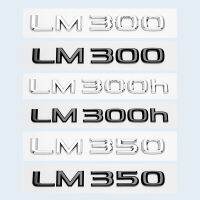 โครเมี่ยม3D สีดำมันวาว ABS หมายเลขตัวอักษร LM300 LM350 Lm300h สัญลักษณ์ไฮบริดสำหรับลำต้น Lexus Car สติกเกอร์ป้ายโลโก้