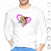 Totally Spies! Best Friends Forever! Hoodies Long Sleeve Totally Spies Spies Anime Cartoon Y2K Pink Alex Sam Clover