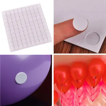 Wedding Birthday Balloon Glue Dots 100pcs Wall Ceiling Attachments -   - Up to 50% Discount - Free Delivery