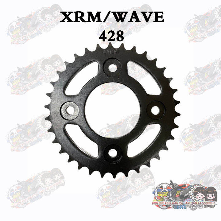 LJ Motorcycle 428 Rear Sprocket For Xrm 110/Xrm 125/Wave 100/Wave 125