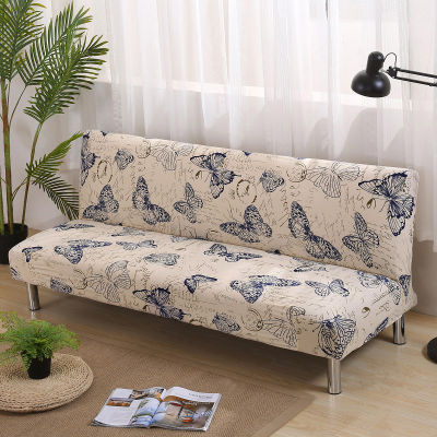 150-215cm New Style Armless Sofa Bed Cover Folding Seat Slipcovers Stretch Cover Cheap Couch Protector Elastic Bench Futon Cover