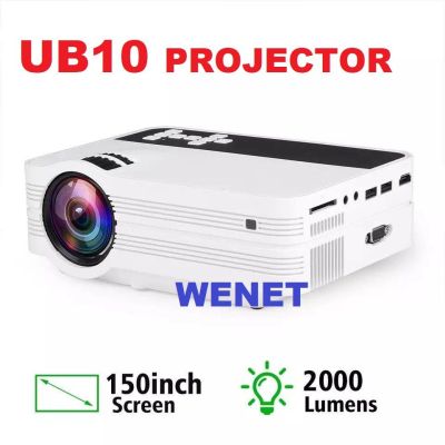 ราคาพิเศษ NEWEST 2020-UB10 Mini Projector UB10 Portable 3D LED Projector 2000Lumens TV Home Theater LCD Video USB VGA Support 1080 ส่งไว ลูก หมู ลูก หมู makita ลูก หมู ไร้ สาย หิน เจียร ลูก หมู