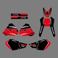 ■☃✼ Custom number name XR250R XR400R Stickers graphics Decals kit For Honda XR400 XR250 1996 1997 1998 1999 2000 2001 2002 2003 2004