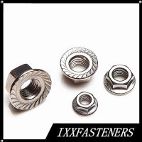 20 Buah DIN6923 M3 M4 M5 M6 M8 M10 M12 M16 304 Baja Tahan Karat Hexagon Flange Pinking Slip Locking Nut