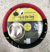 หุ้มพวงมาลัย LITTLE DOG สีแดง