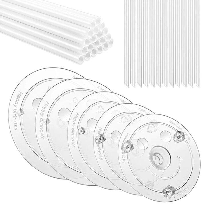 New-4 Pieces Plastic White Cake Dowel Rods For Tiered Cake Construction And Stacking - View #12