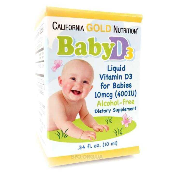 [PREORDER] BABY VITAMIN D3 DROPS 400 IU .34 FL OZ (10 ML) BY
