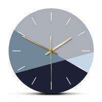 ﹉❈ Contemporary Blue Wall Clock White Blue Large Wall Clock - Simple Color Large Wall - Aliexpress