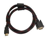 HDMI-Kompatibel Pria Ke VGA HD-15 Pria 15Pin Kabel Adaptor Konverter Video 1.5M 1080P