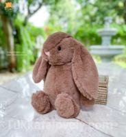 ตุ๊กตากระต่ายหูยาว (JellyCat) สีน้ำตาลเข้ม (Maple)