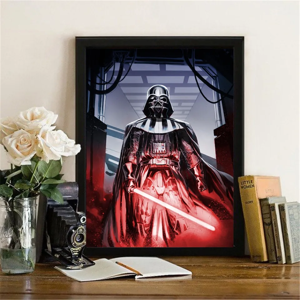 Star Wars 5d Diy Diamond Painting Laser Sword Jedi Knight Full